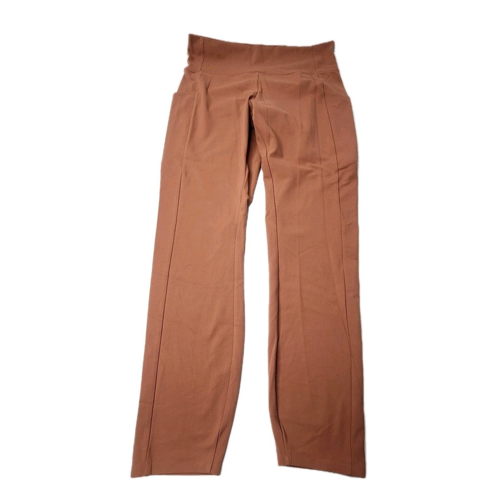 REI Take Your Time Leggings Women's Sz Large Pockets Orange Clay 7/8 Length